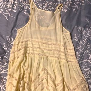 Free People White boho dress size S